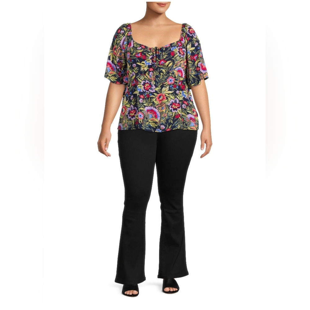 Terra & Sky Black Flare Jeans